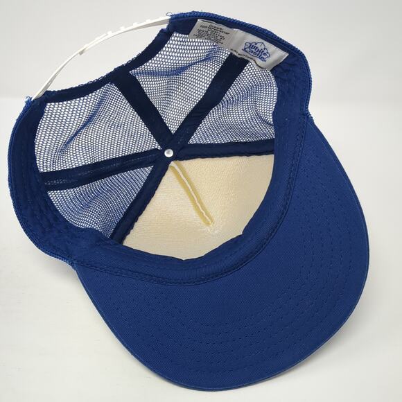 White Castle Snapback Trucker Hat Blue One Size Adjustable Mesh Back Polyester - Picture 6 of 8